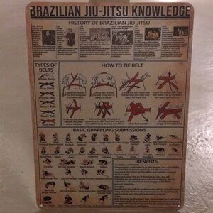 Brazilian Jiu-Jitsu Knowledge Metal Wall Art Poster